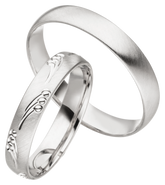 Linden Trauringe / Eheringe Elgg Minimalistisches Design - 1424/1425